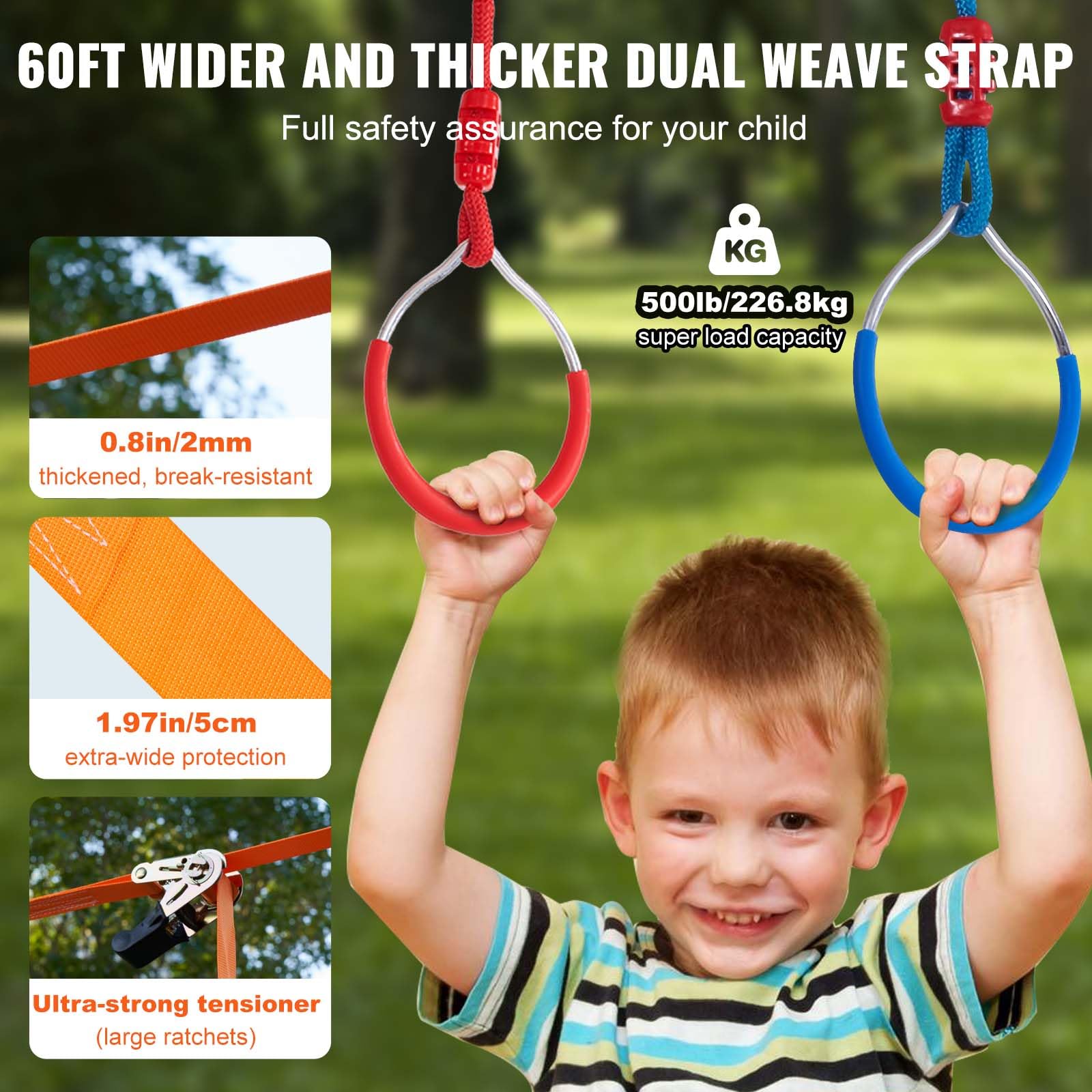 Foto 4 pulgar | Carrera De Obstáculos Ninja Warrior Vevor Para Niños Con 14 Obstáculos - Venta Internacional.