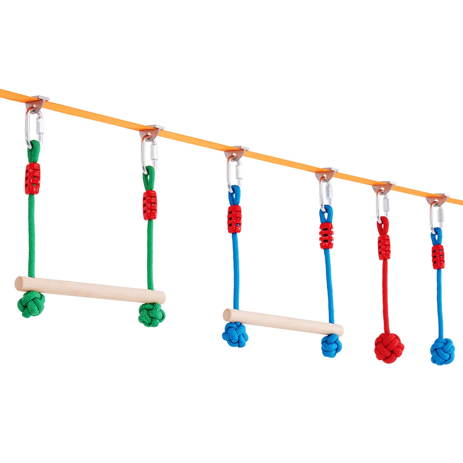 Foto 4 | Carrera De Obstáculos Ninja Warrior Vevor Para Niños Con 2 X 20 M - Venta Internacional.