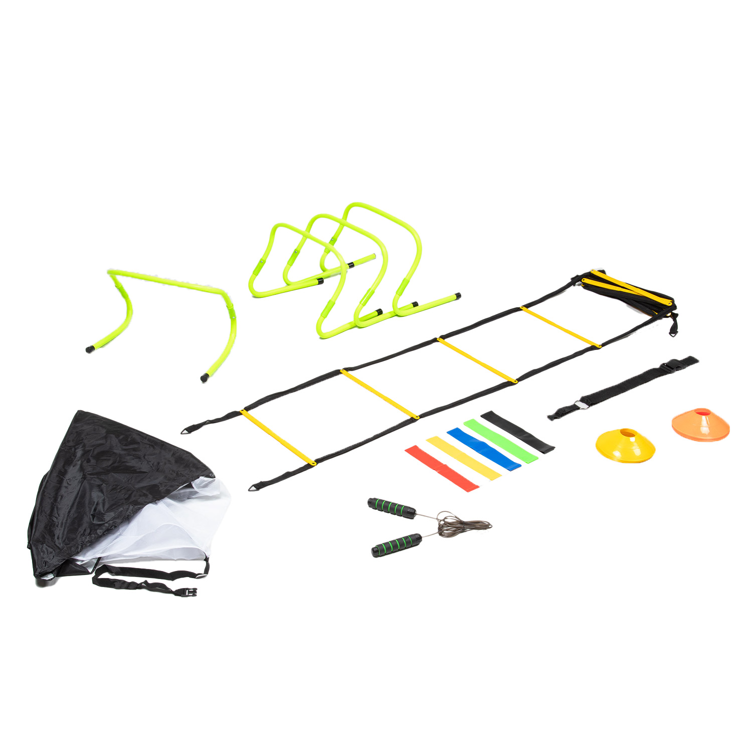 Set Agilidad Bodytrainer Con Escalera Vallas Ligas Cuerda