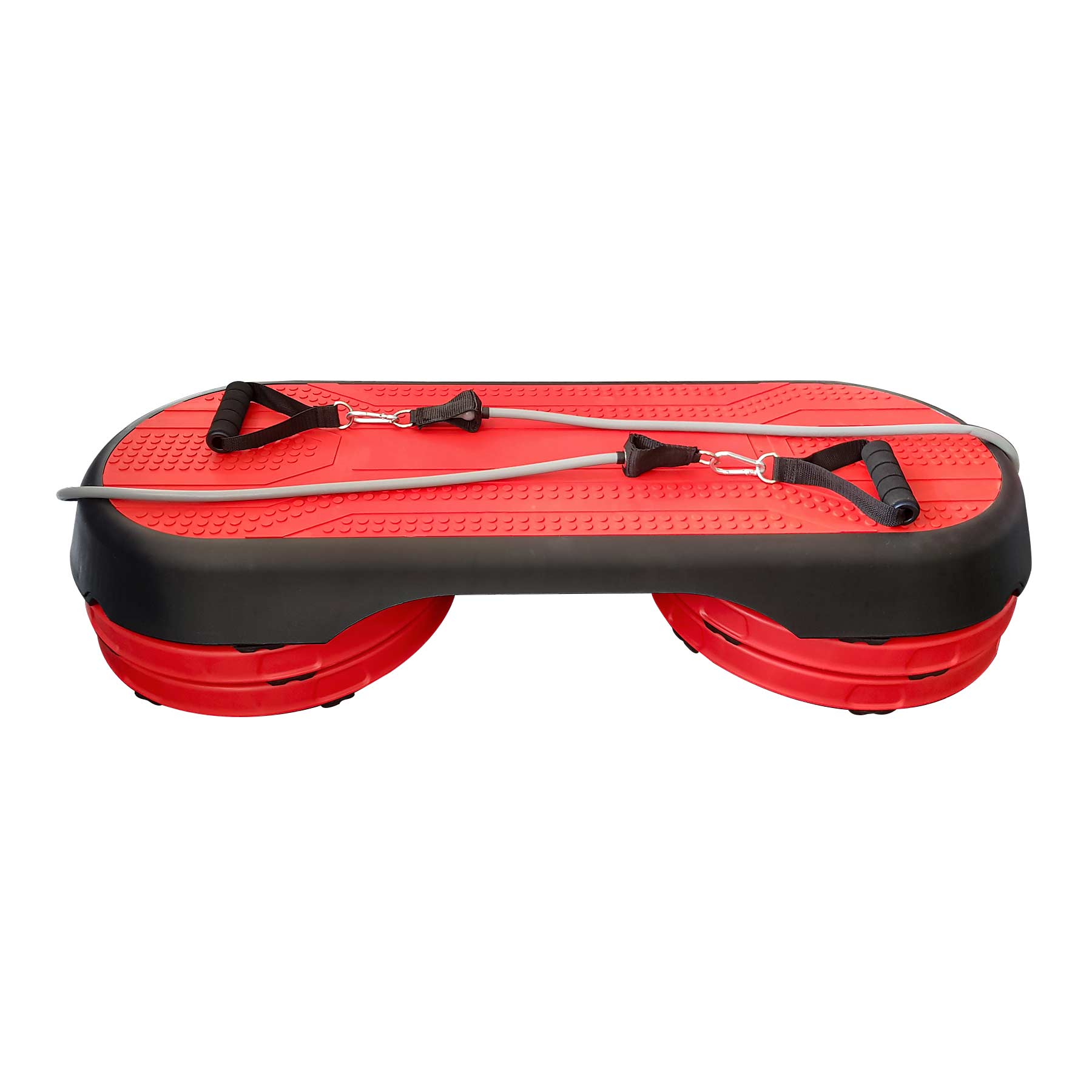 Banco Step Tayga color Rojo de Aerobics Antiderrapante de Altura Ajustable