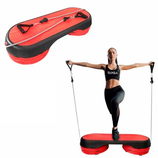 Foto 2 | Banco Step Tayga color Rojo de Aerobics Antiderrapante de Altura Ajustable