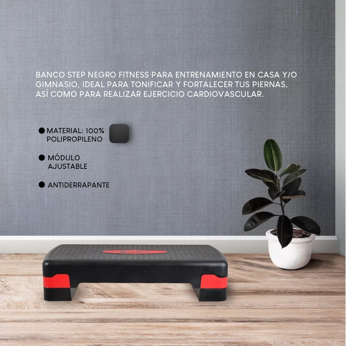 Foto 5 pulgar | Banco Step para Aerobics Ajustable Eo Safe Imports Esi-7470 color Negro