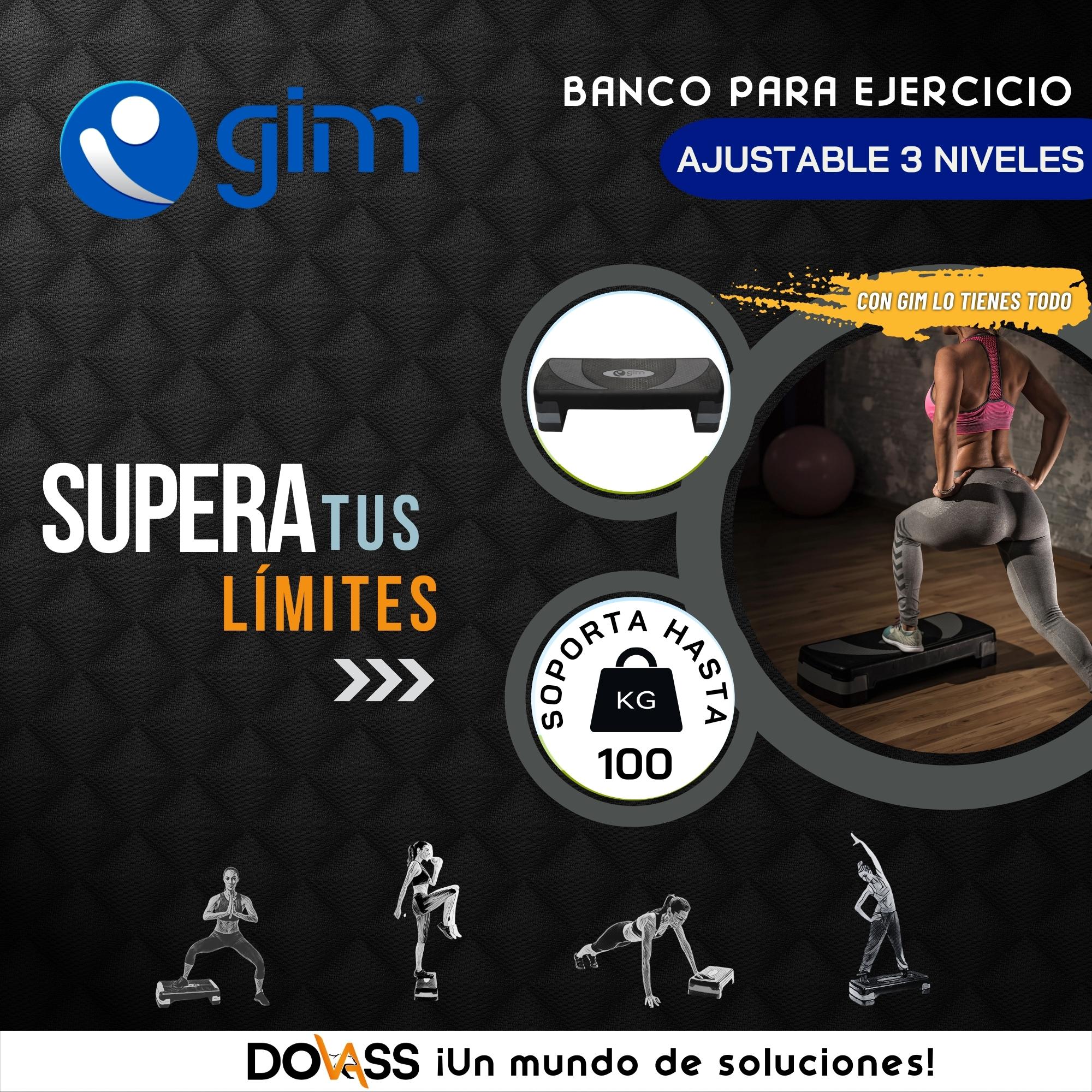 Foto 3 pulgar | Banco ara Ejercicios de Plástico Gim Ajustable 3 Niveles Negro