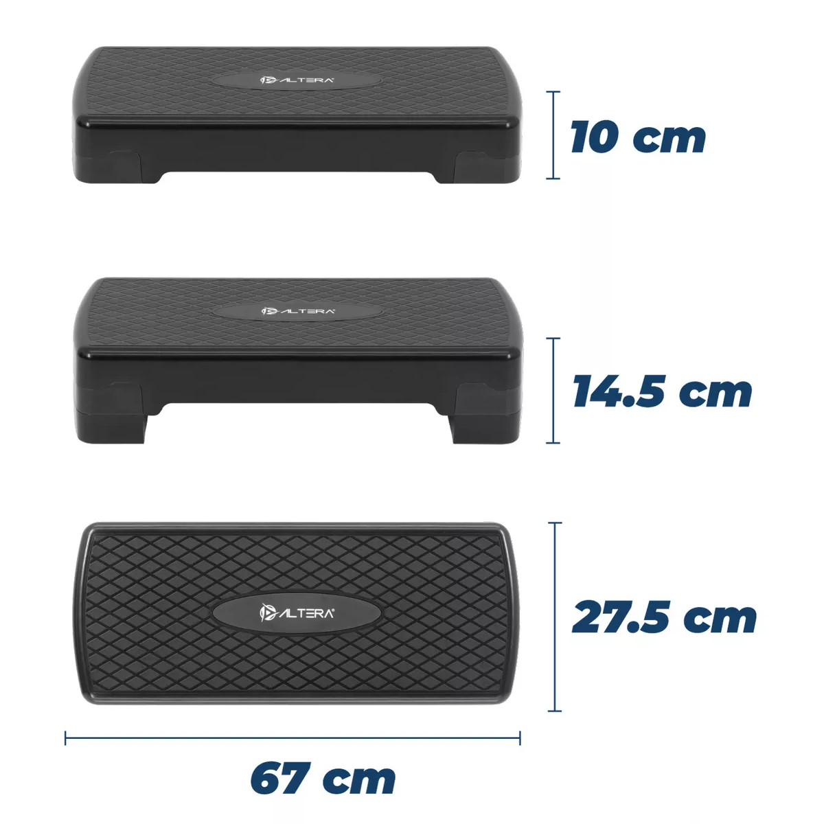 Foto 4 pulgar | Banco Escalon De Ejercicio Step Rutinas Aerobics Ajustable Eo Safe Imports Esi-17507 Negro