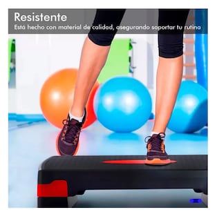Foto 4 | Banco Ejercicio Fitness Crossfit Ajustable Gym Belug, Negro Detalles Rojo