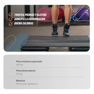 Foto 4 | Banco Step Gym Bodytrainer Para Ejercicio Con Altura Ajustable