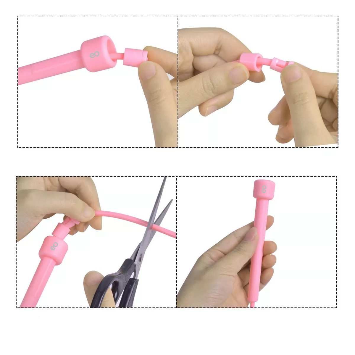 Foto 3 pulgar | Set 4 Pcs Cuerda Para Saltar Ajustable Con Mangos Antideslizante Eo Safe Imports Esi-13967-1 Multicolor