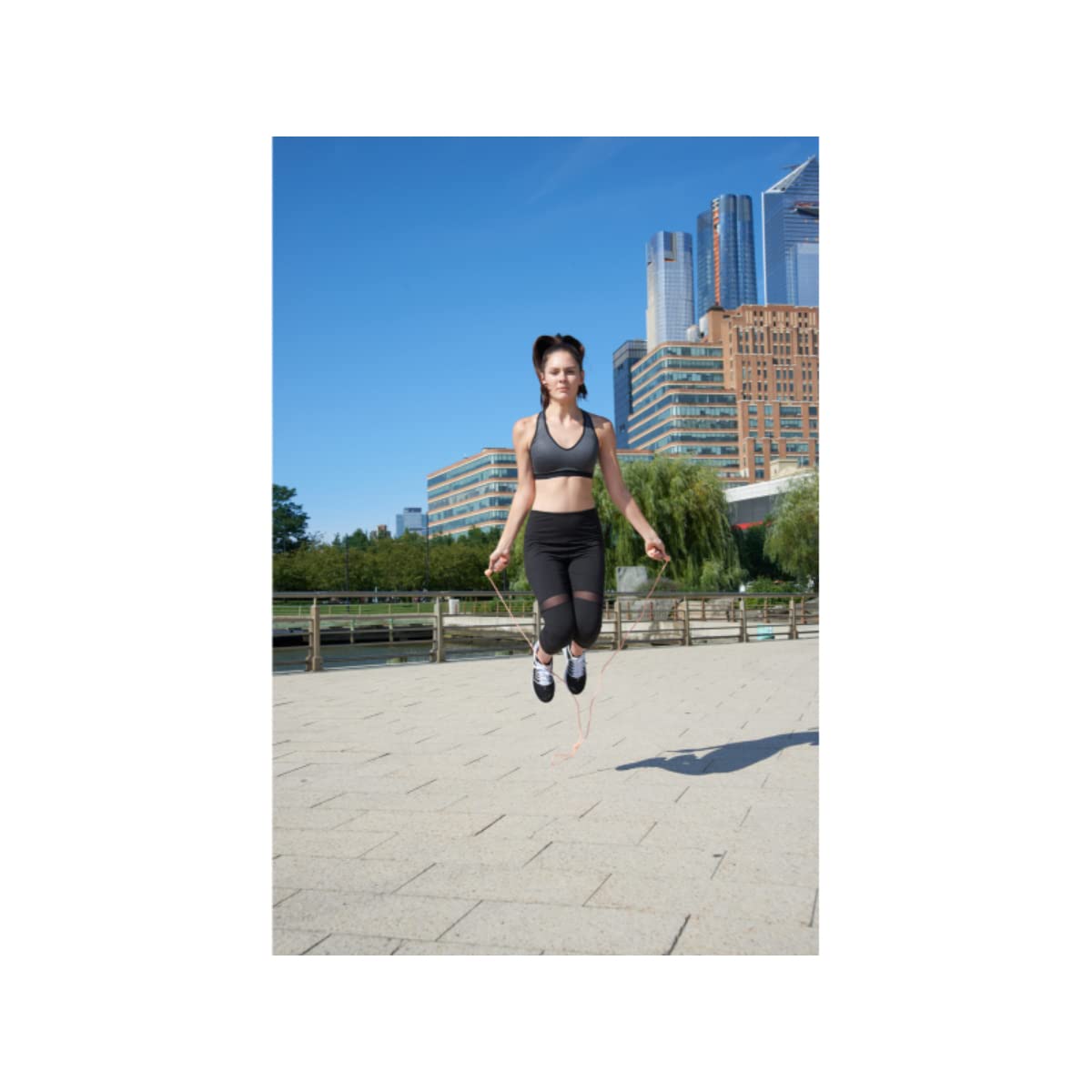 Foto 5 pulgar | Jump Rope Edx De Endurance Fitness, Ajustable, 10 Pies, Color Coral - Venta Internacional.