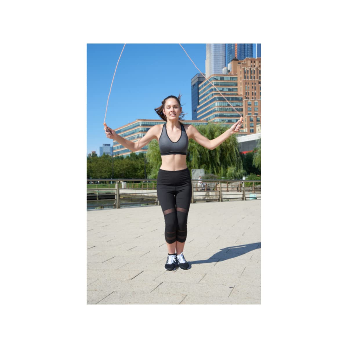 Foto 6 pulgar | Jump Rope Edx De Endurance Fitness, Ajustable, 10 Pies, Color Coral - Venta Internacional.