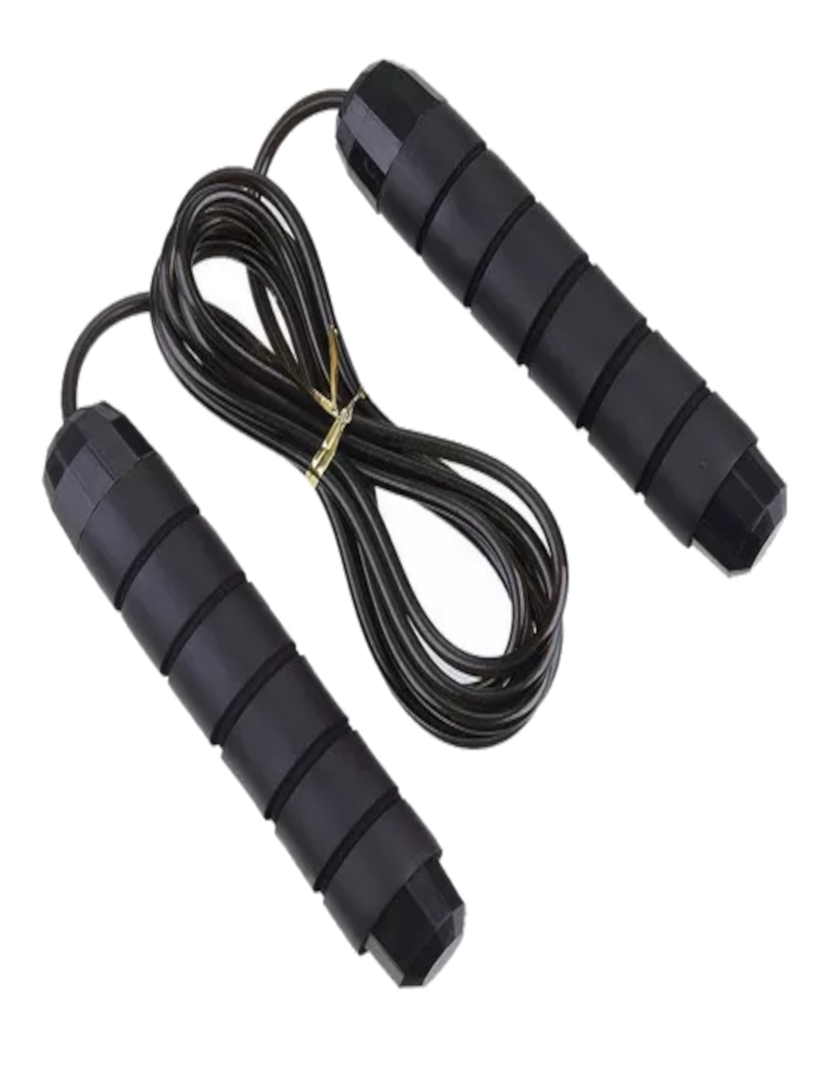 Foto 4 pulgar | Cuerda Para Saltar Ajustable Color Negro + Gratis Termo Güish De Regalo