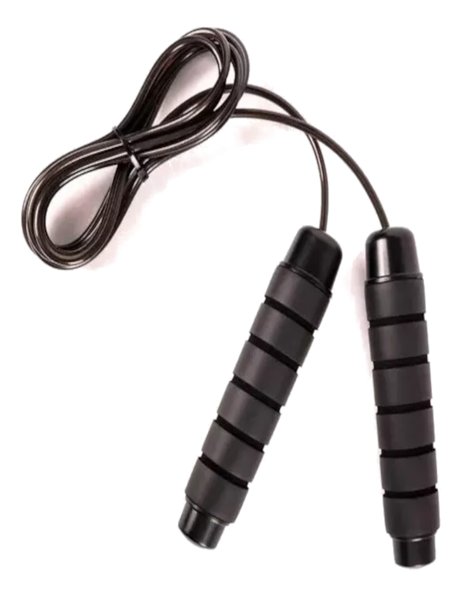 Foto 6 pulgar | Cuerda Para Saltar Ajustable Color Negro + Gratis Termo Güish De Regalo