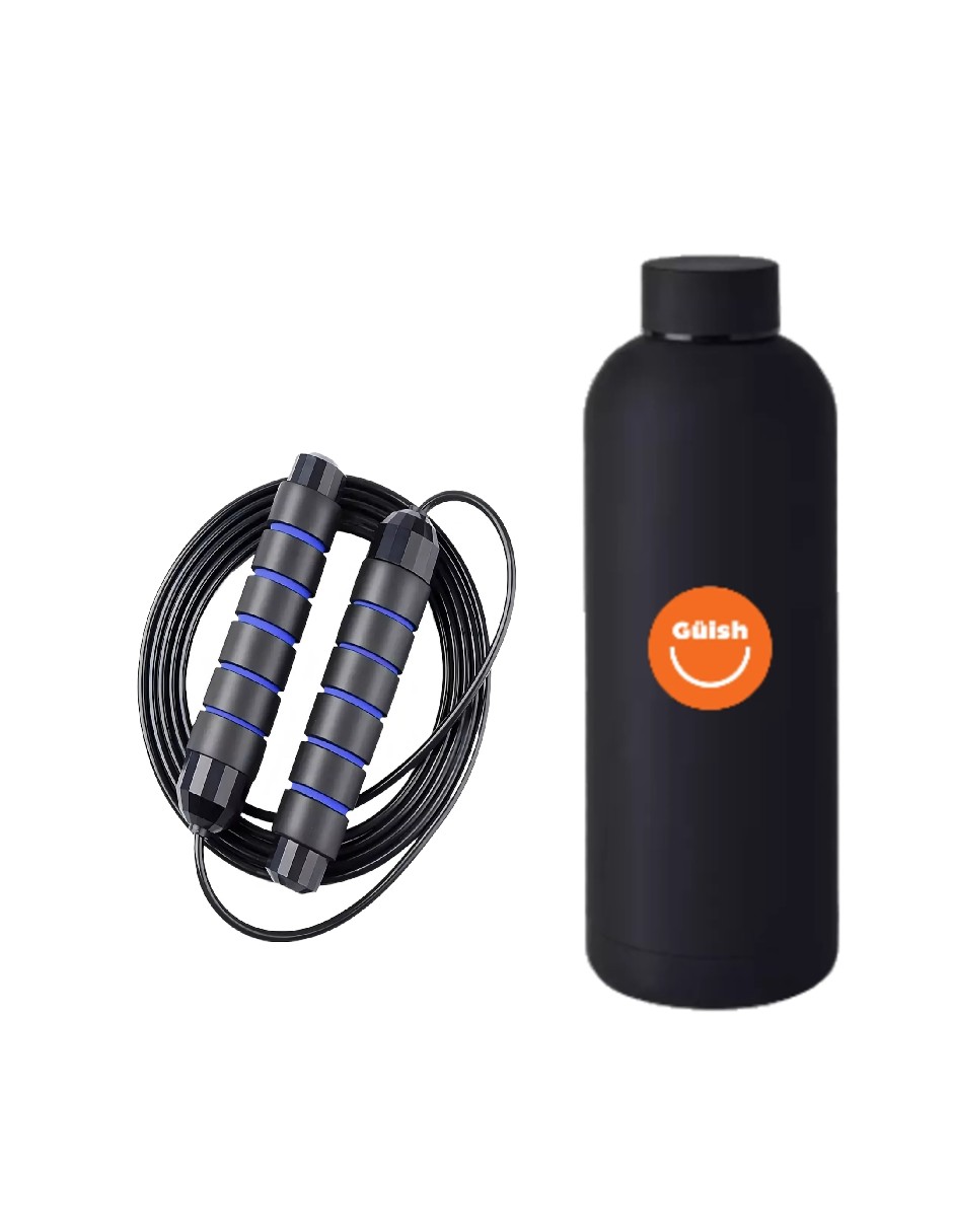 Foto 1 | Cuerda Para Saltar Ajustable Color Azul + Gratis Termo Güish De Regalo
