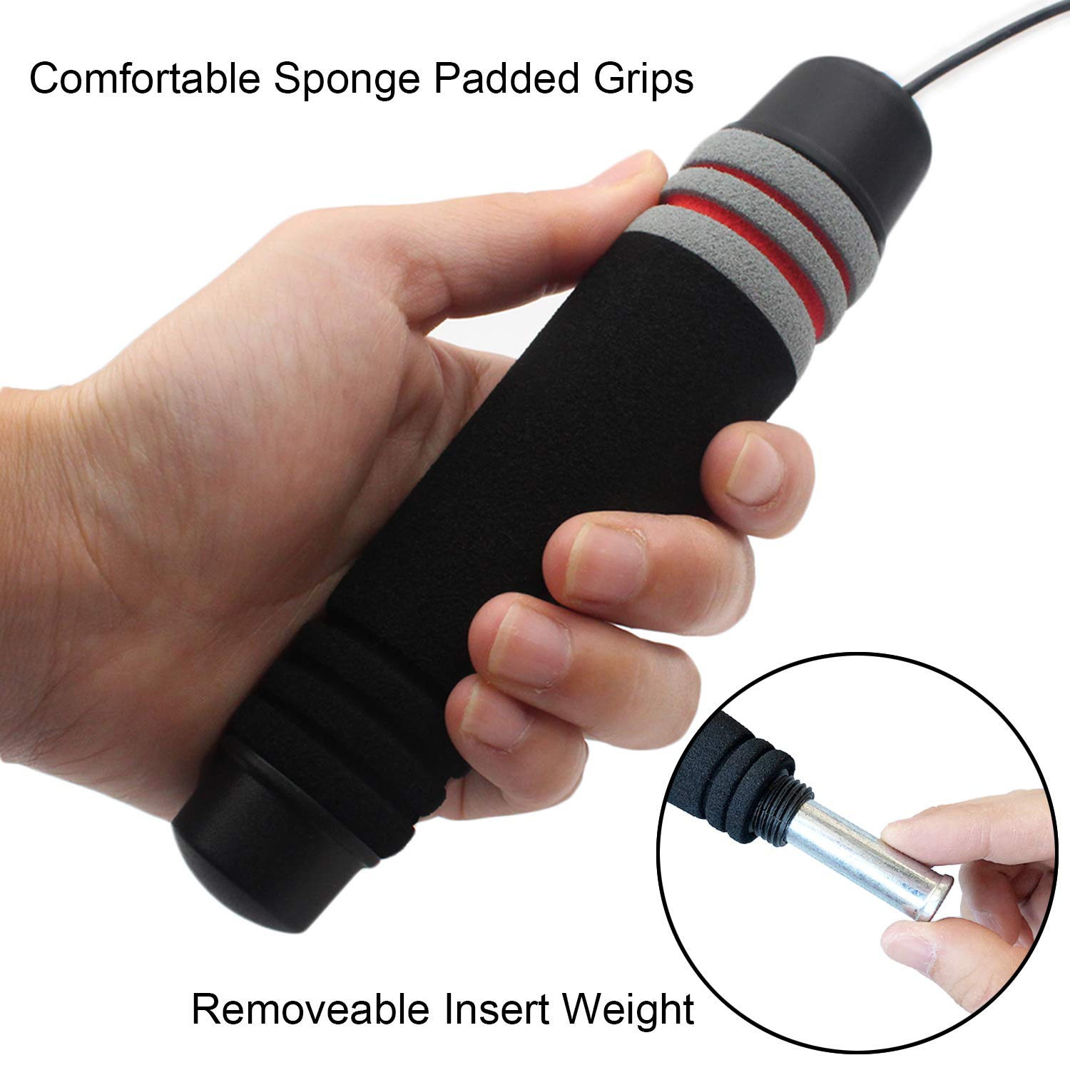 Foto 5 pulgar | Cuerda De Velocidad Jump Rope Benvo, Inalámbrica Y Pesada - Venta Internacional.