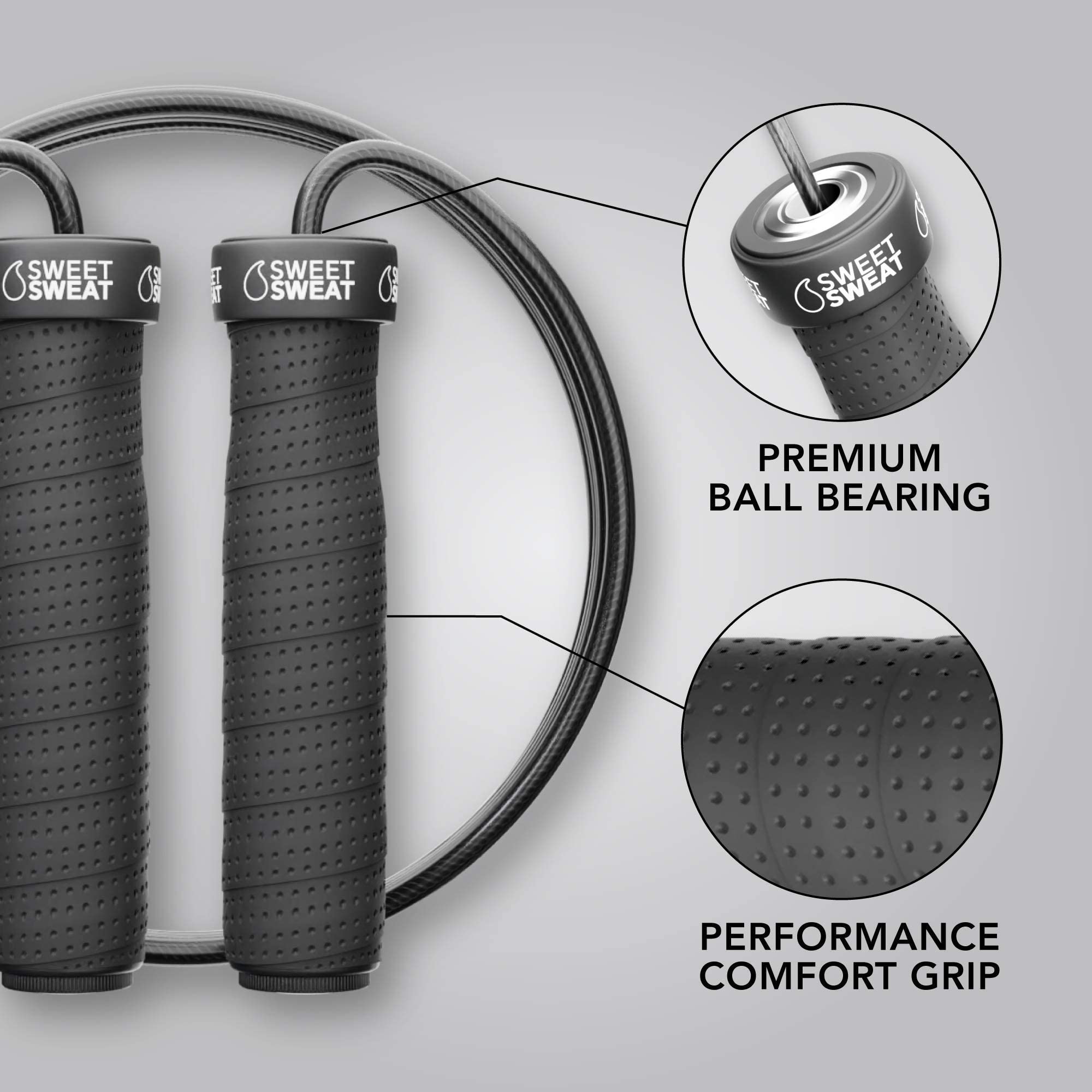 Foto 2 | Jump Rope Sports Research Sweet Sweat Performance, 3 M - Venta Internacional.