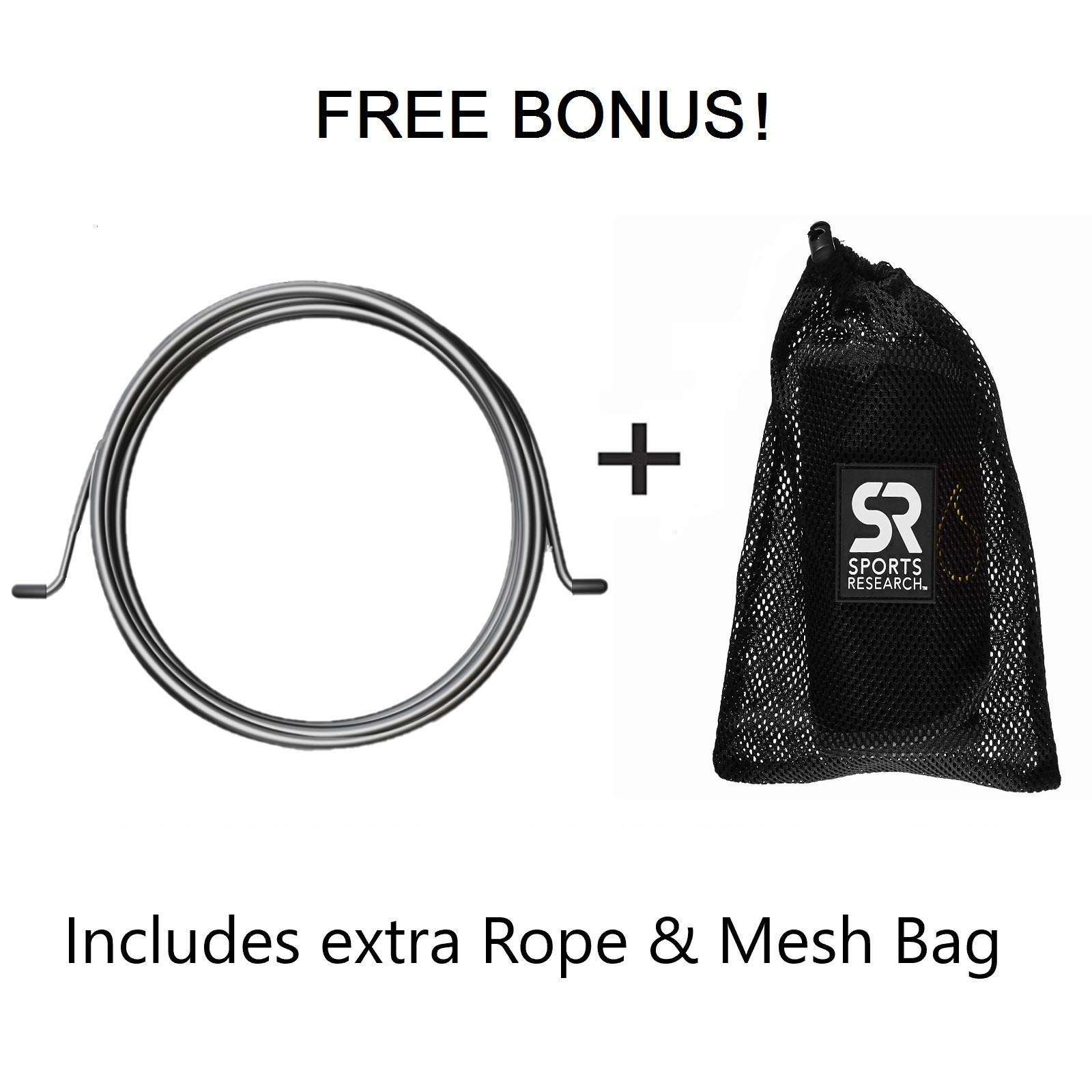 Foto 8 pulgar | Jump Rope Sports Research Sweat Performance  Ajustable En 3 M - Venta Internacional.