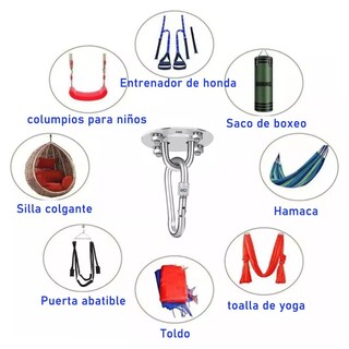 Foto 3 | Gancho Suspensión Colgar Hamacas Placa U Mount Anclaje Pared Eo Safe Imports Esi-15412-1 Plata
