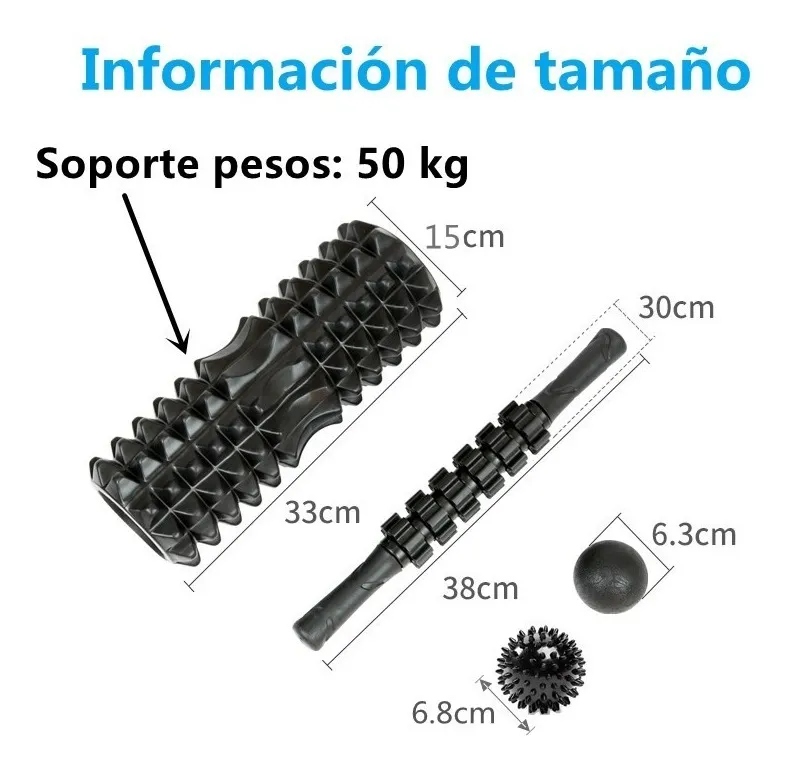 Foto 3 pulgar | Accesorios de Espuma Malubero para Yoga y Entrenamiento color Negro