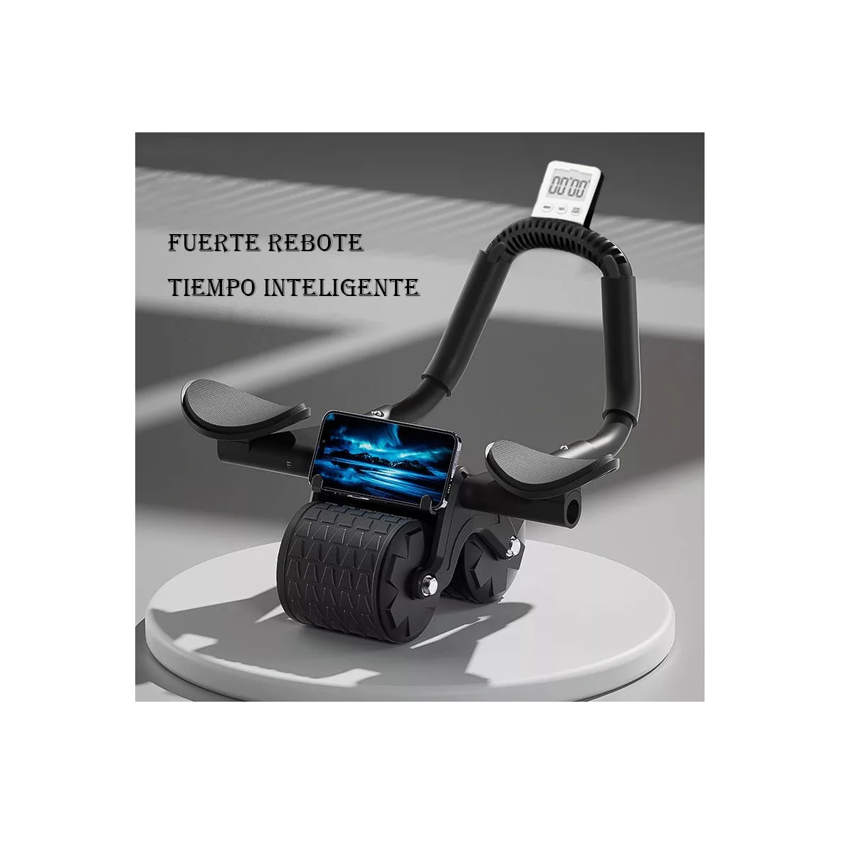 Foto 4 pulgar | Rueda de Entrenamiento Abdominal Eo Safe Imports  Esi-9883 Negro con Temporizador