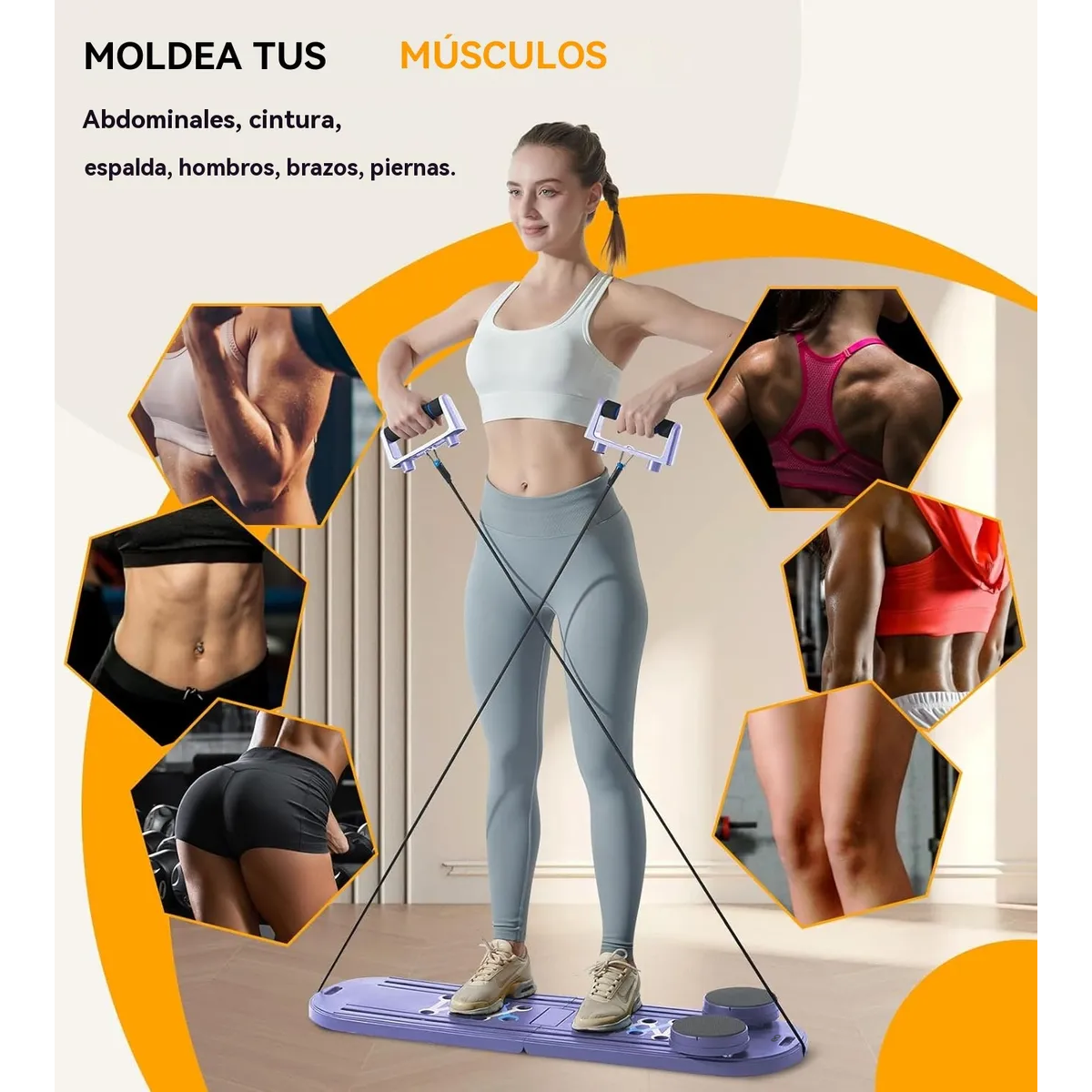 Foto 4 pulgar | Tabla Abdominal Multifunción Rodillo Plegables Eo Safe Imports Esi-19347 Purpura