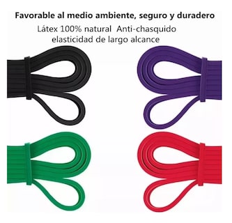 Foto 4 | Bandas De Resistencia Fitness En Casa Entrenamiento Tensión Multicolor
