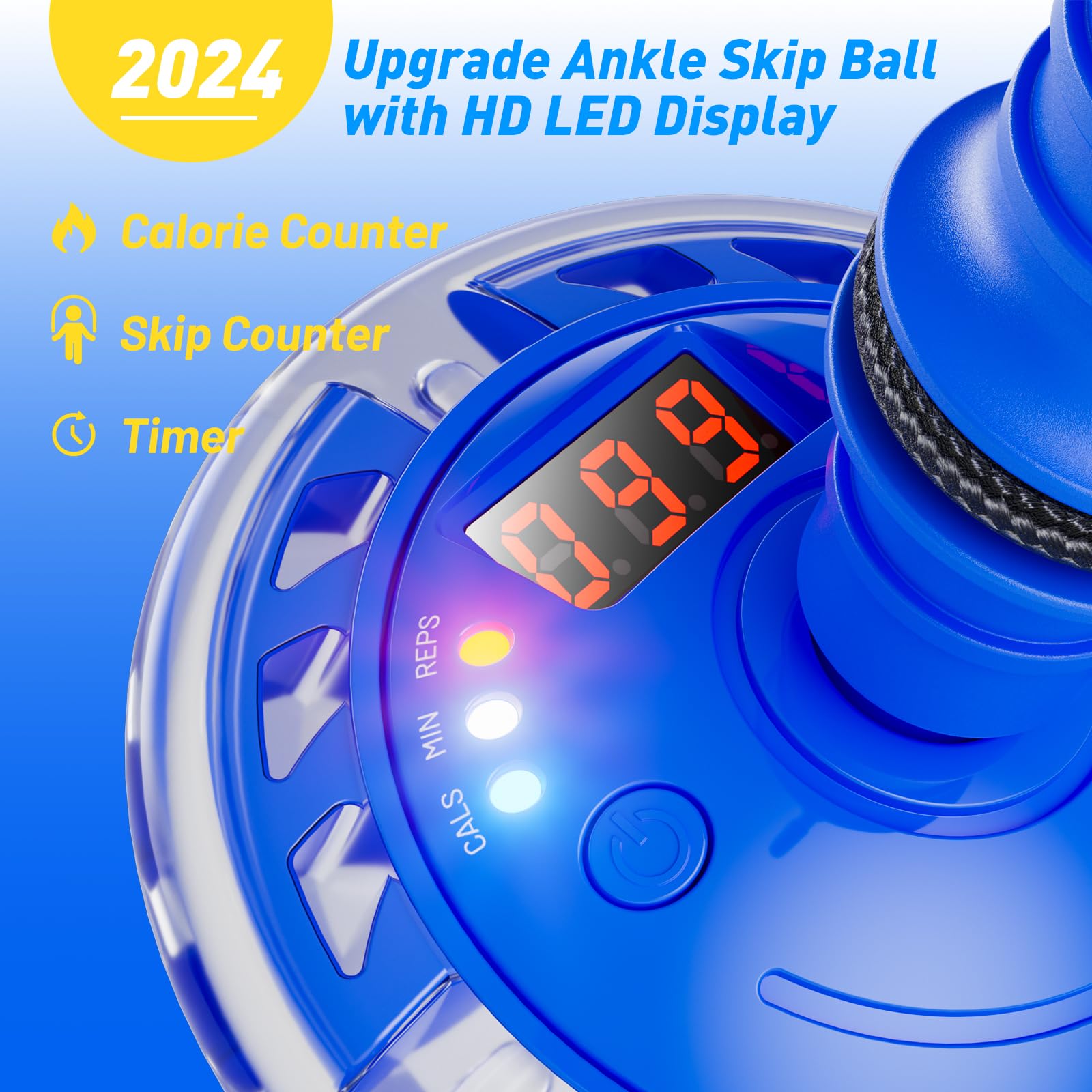 Foto 2 | Tobillero Skip Ball Flooyes Con Contador, Temporizador Y Calculadora De Calorías - Venta Internacional.