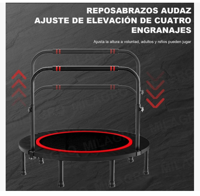 Foto 3 pulgar | Trampolín de Cardio Xtellar con Manijas Ajustables