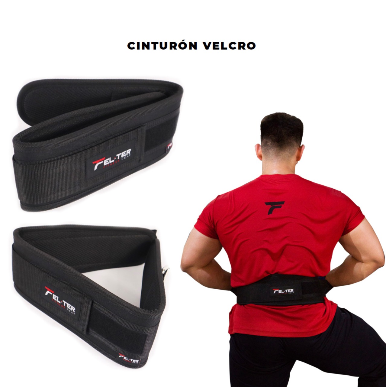 Foto 4 pulgar | Cinturon De Velcro, Faja, Cinto Para Peso, Gym, Crossfit.