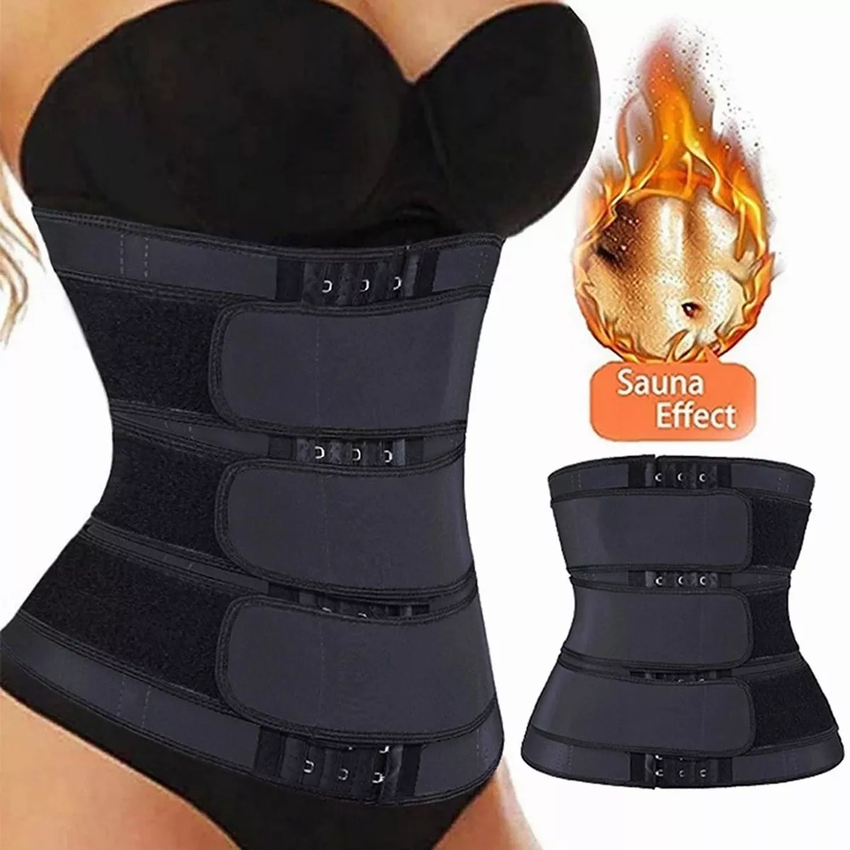 Foto 4 pulgar | Faja Reductora, Doble Efecto. Talla XL. Eo Safe Imports Esi-5669 Negro