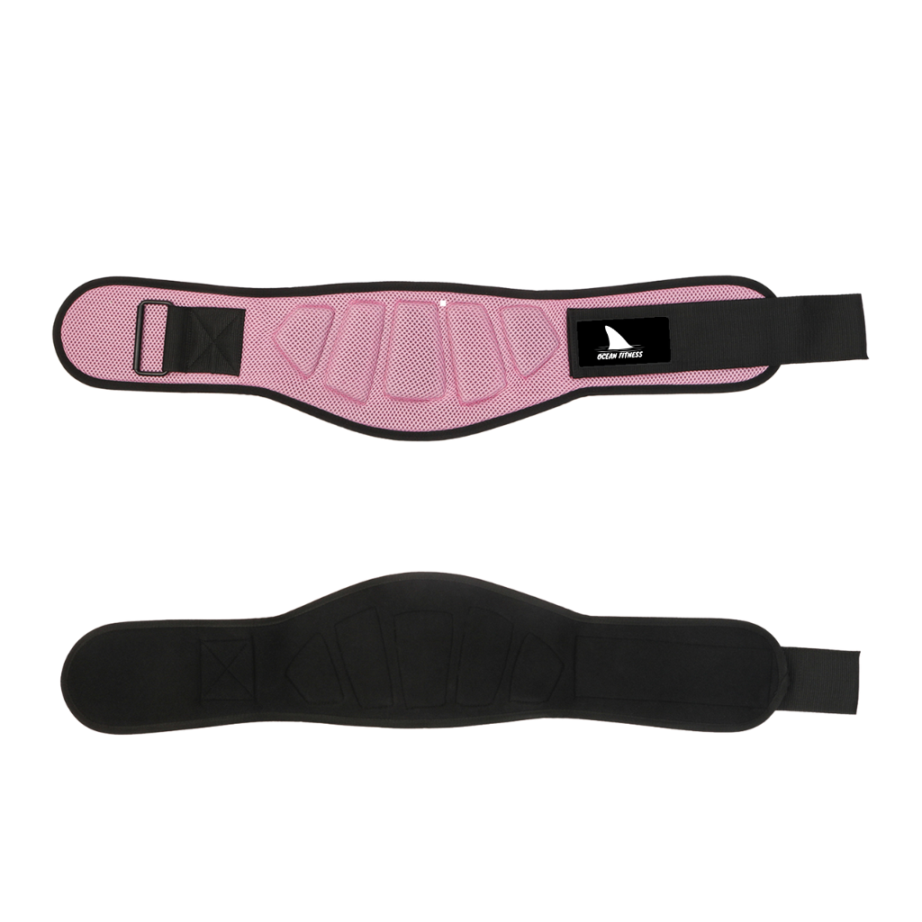 Foto 5 pulgar | Cinturón Faja Para Pesas Ocean Fitness Ocean Power color Rosa Fuerza Sport