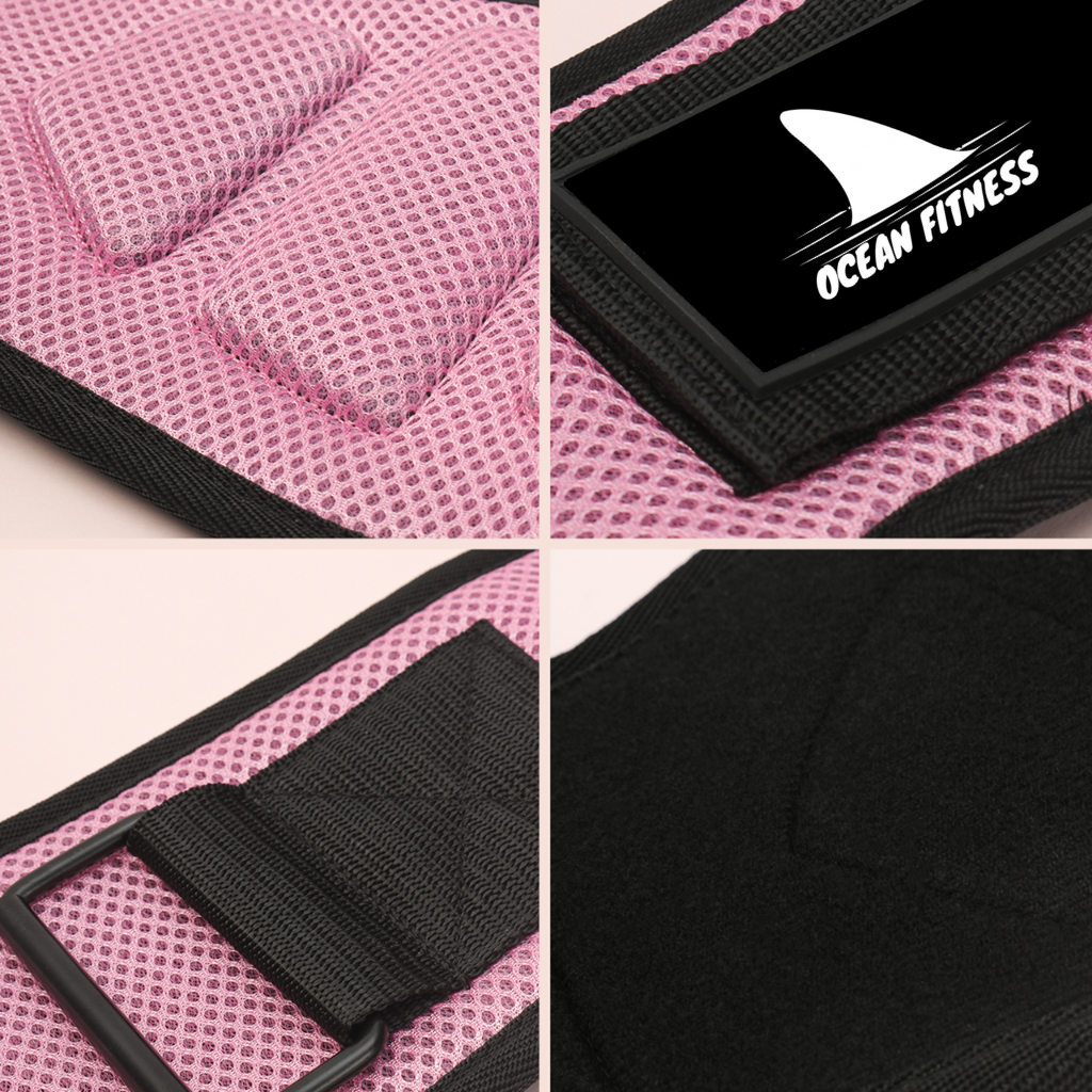 Foto 5 | Cinturón Faja Para Pesas Ocean Fitness Ocean Power color Rosa Fuerza Sport
