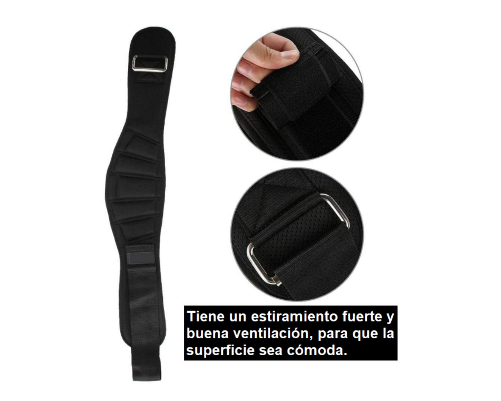 Foto 6 pulgar | Cinturón Faja Para Pesas Ocean Fitness Ocean Power color Negro Fuerza Sport