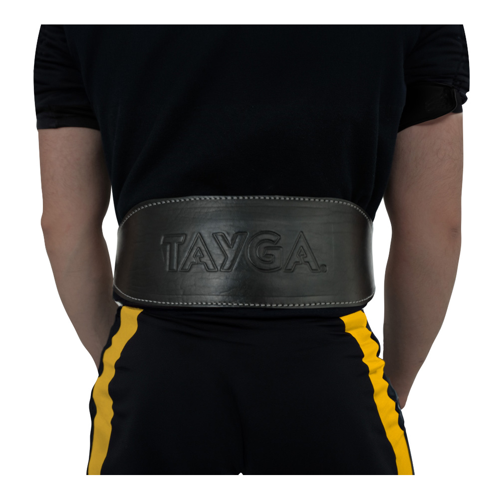 Foto 4 | Cinturón Faja Pesa Levantamiento Tayga Lumbar Gym Talla Ch Color Negro