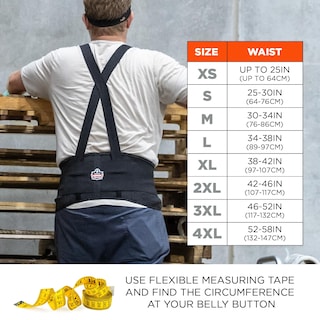 Foto 5 | Cinturón De Apoyo Para La Espalda Ergodyne Proflex 1650, Elástico De 19 Cm - Venta Internacional.