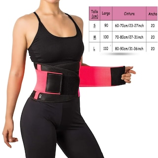 Foto 3 | Faja Cinturón Para Pesas Mujer, Gym, Trabajo Y Carga, Talla: L Eo Safe Imports Esi-19013 Rosa