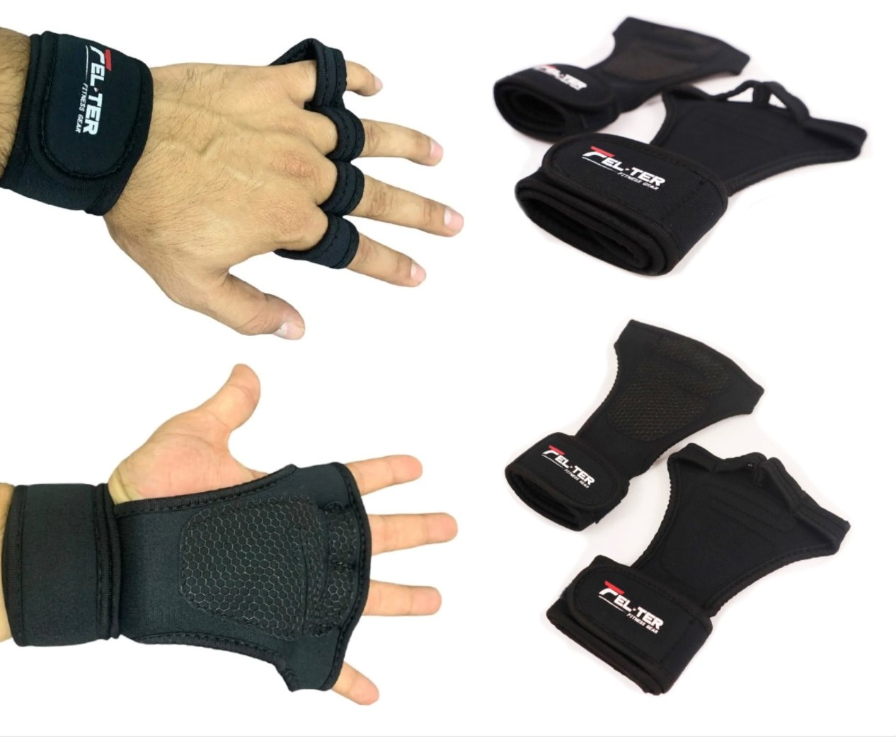 Foto 4 pulgar | Muñequeras Felter Fitness Negras para Entrenamiento Unisex