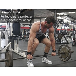 Foto 3 | Calleras Para Gimnasio, Manoplas Para Levantar Peso Eo Safe Imports Esi-19008 Color Negro