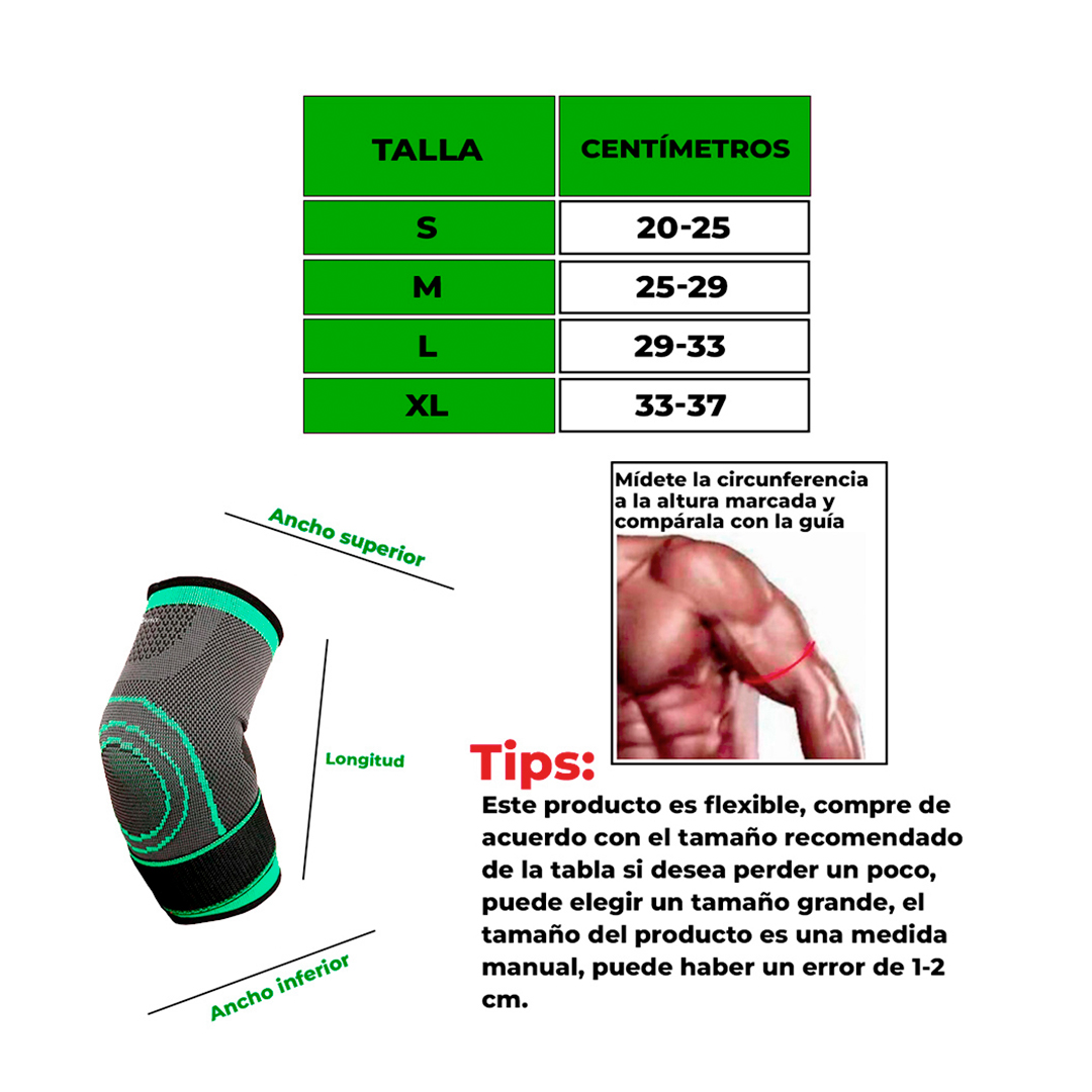 Foto 4 pulgar | 1 Par De Coderas Deportivas De Compresión Y Recuperación/modelo Hz002