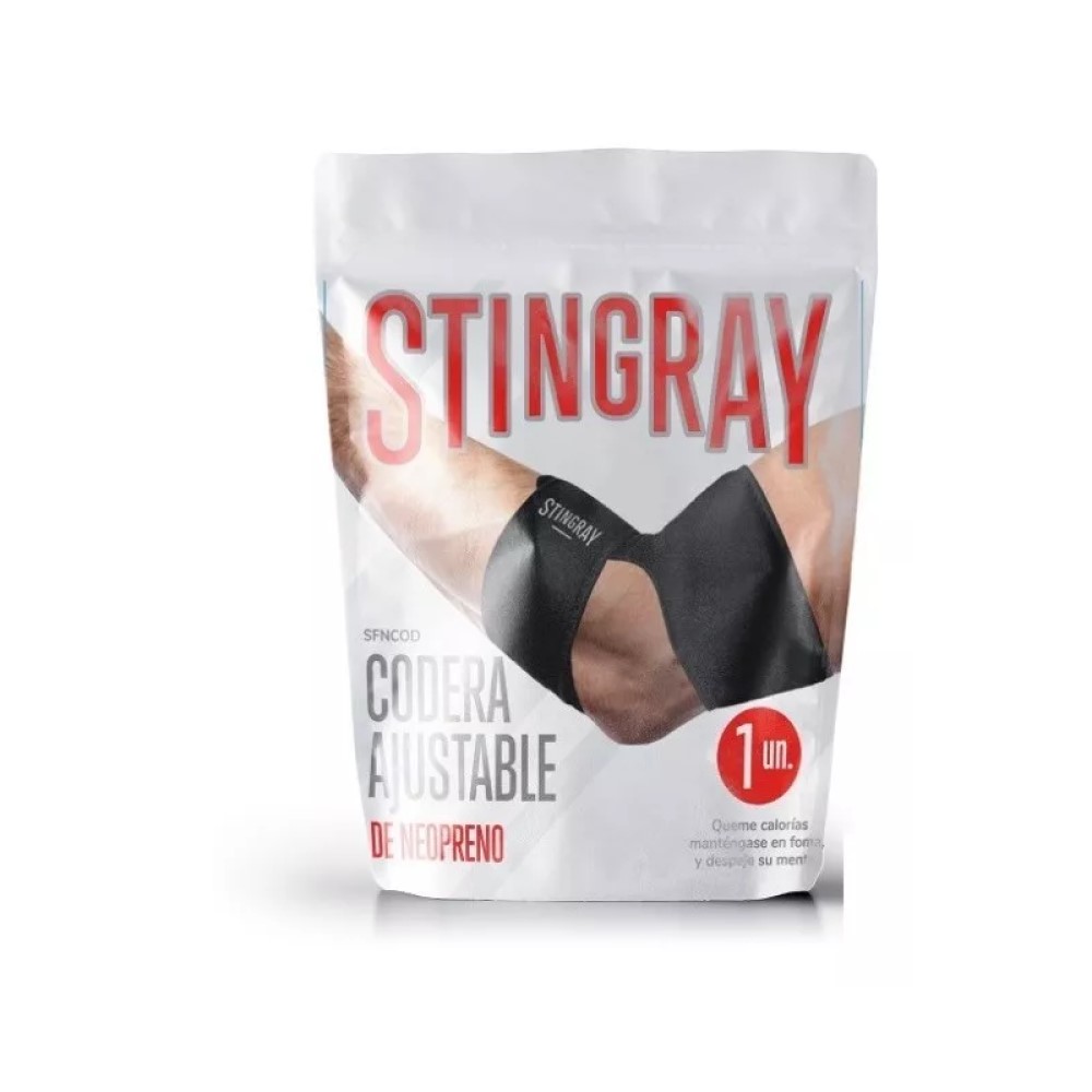 Foto 2 | Codera Neopreno Ajustable Compresion Fitness Stingray Codsti0001 Negro