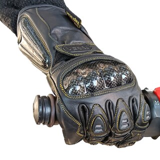 Foto 3 | Guantes para Motociclista Verri con Protección de Policarbonato Negros