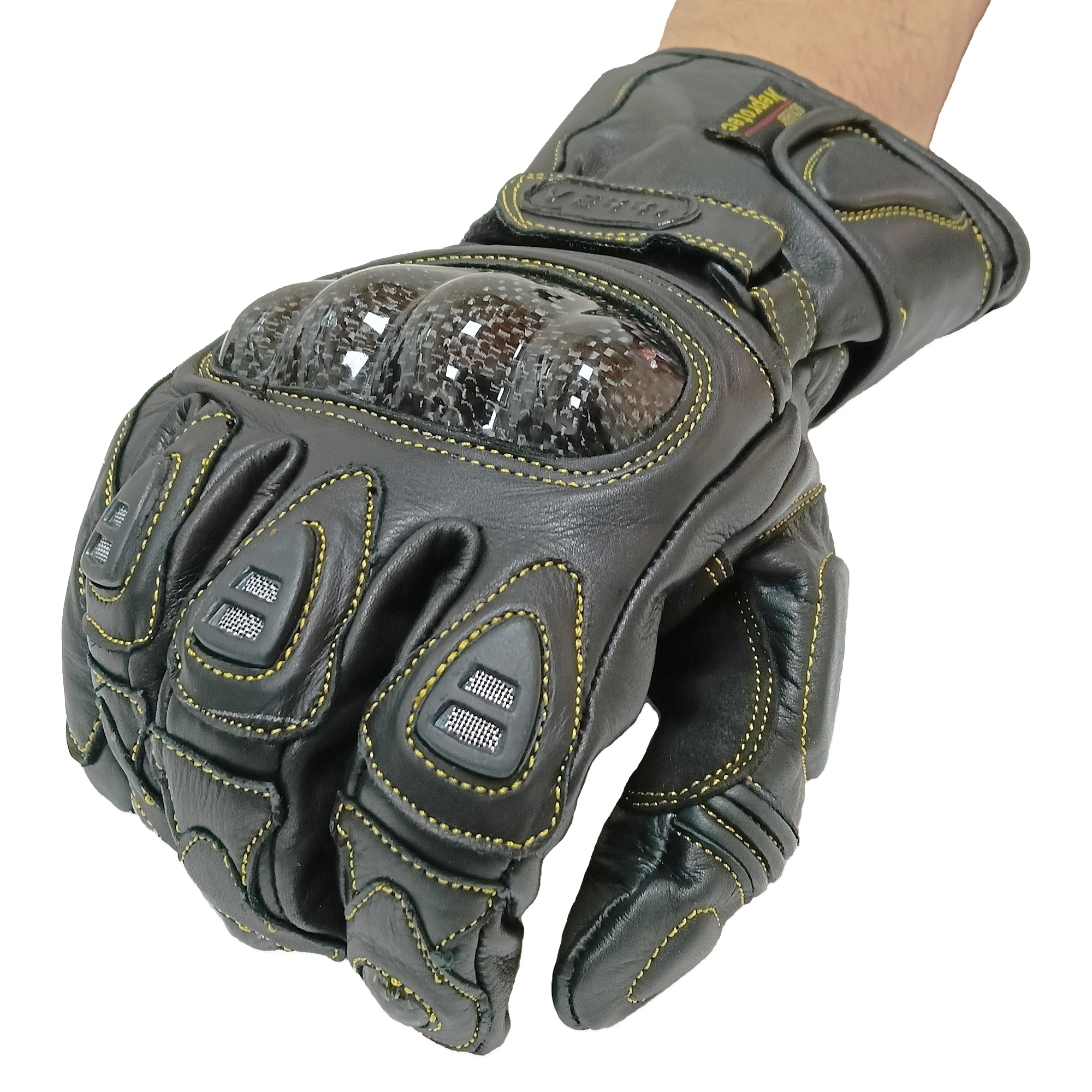 Foto 5 pulgar | Guantes para Motociclista Verri con Protección de Policarbonato Negros