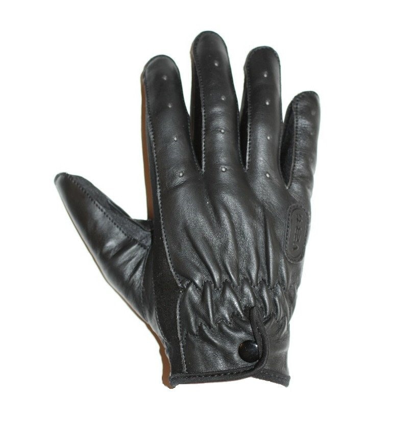 Guantes Para Moto Verri En Piel De Cabra Color Negro $499