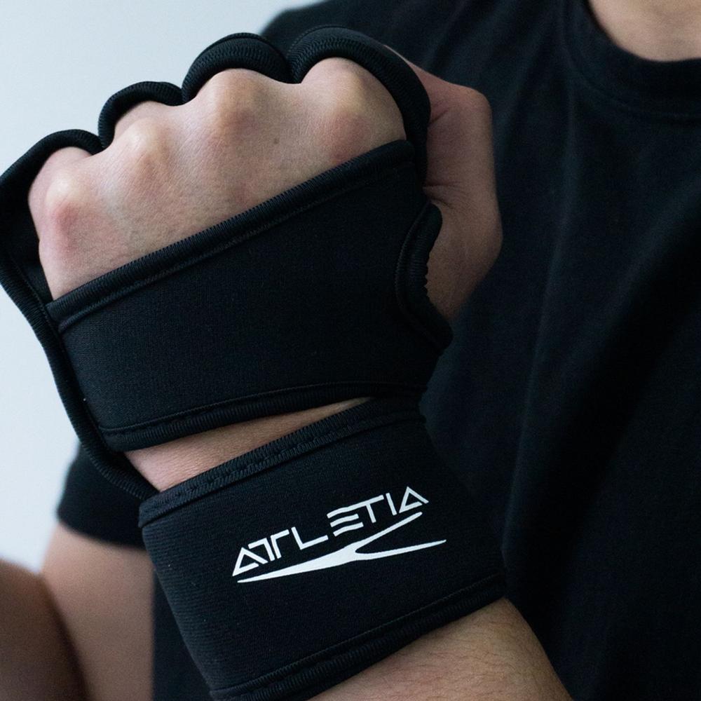 Foto 7 | Guantes Attletia color Negro para Gimnasio con Protección Completa de Muñeca y Palma