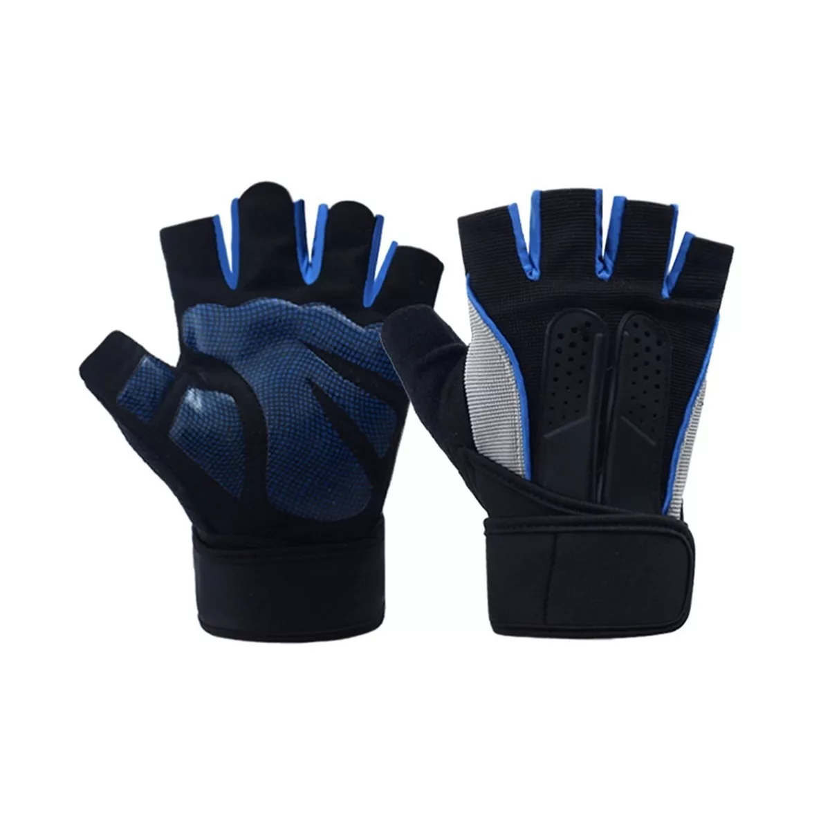 Guantes Eo Safe Imports Esi-7452 para Gym/Pesas/Crossfit Azul