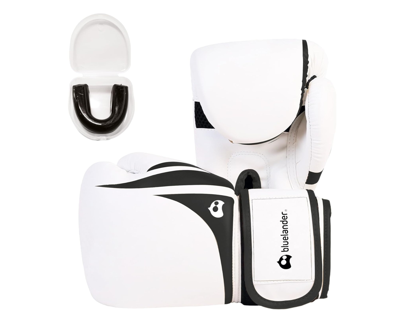 Foto 2 pulgar | Guantes de Boxeo Bluelander de 14oz color Blanco y  Protector Bucal