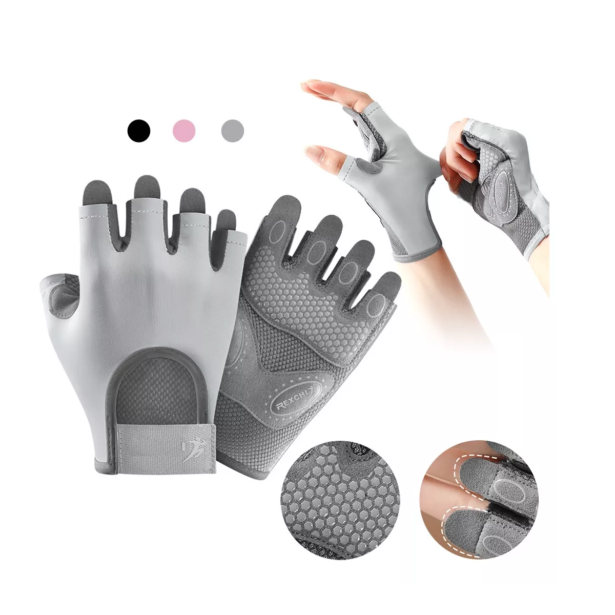 Foto 3 | Guantes de Entrenamiento Eo Safe Imports Esi-9040 Gris Talla S