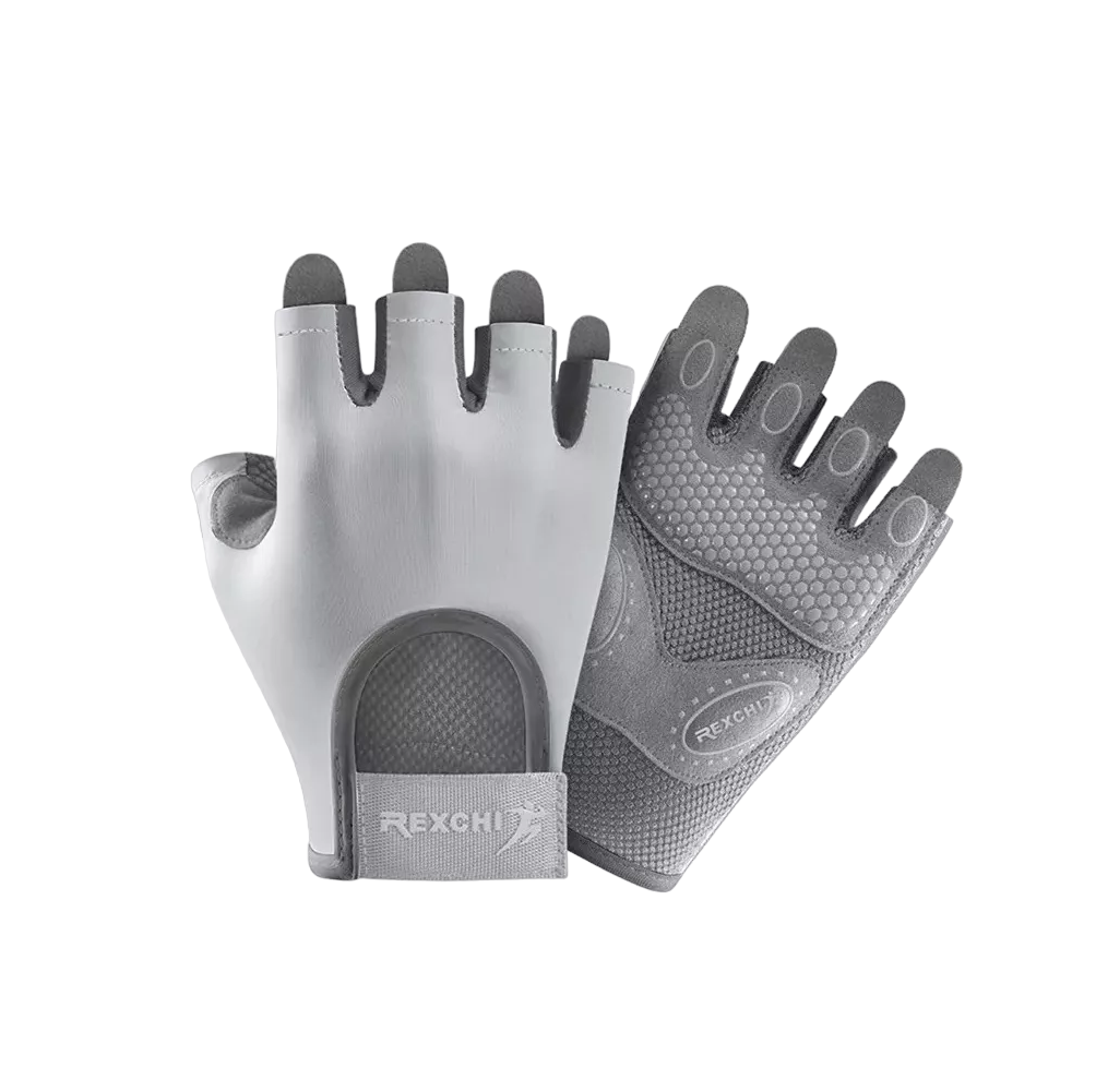 Foto 2 pulgar | Guantes REXCHI Gym Tácticos color Gris Pesas Crossfit Gimnasio Unisex Talla L