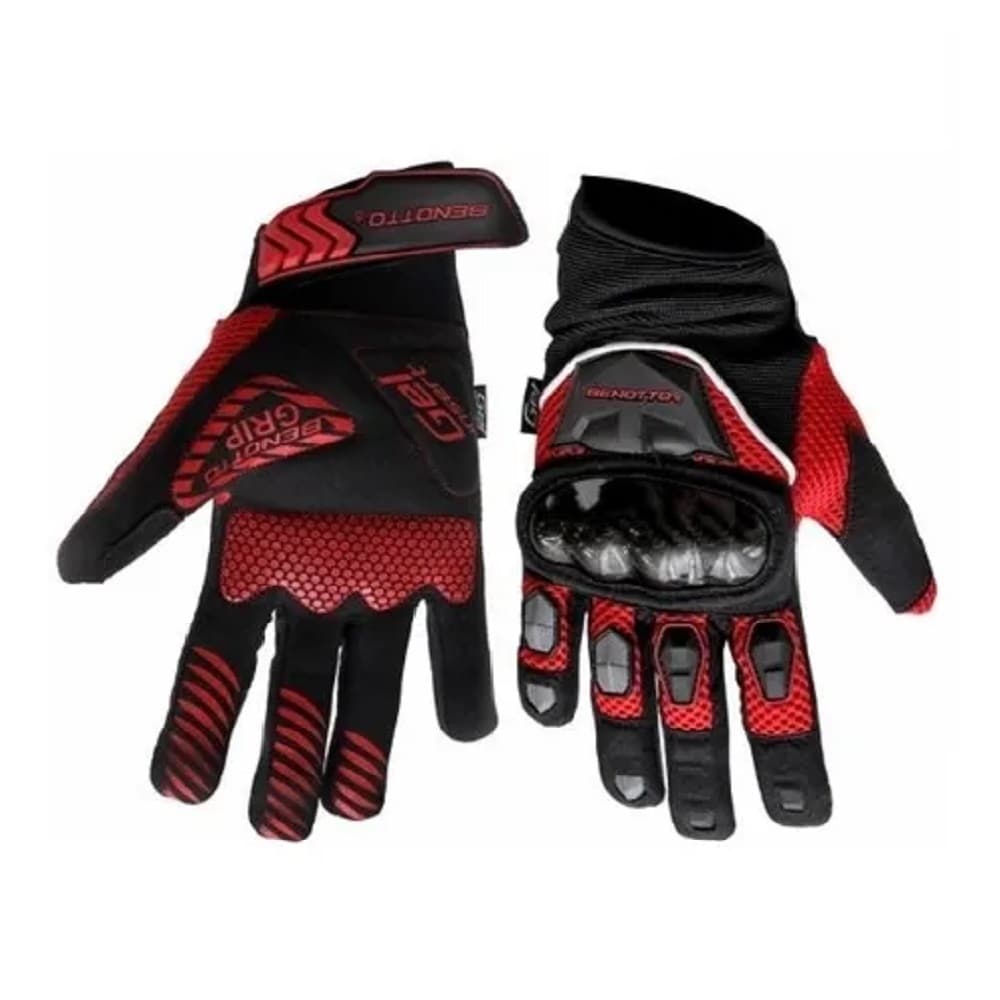 Guantes para Ciclista Benotto con Gel Protector Rojos $729