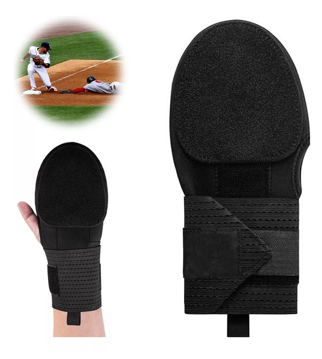 Foto 2 | Guantes Deslizantes con Fugas Negros