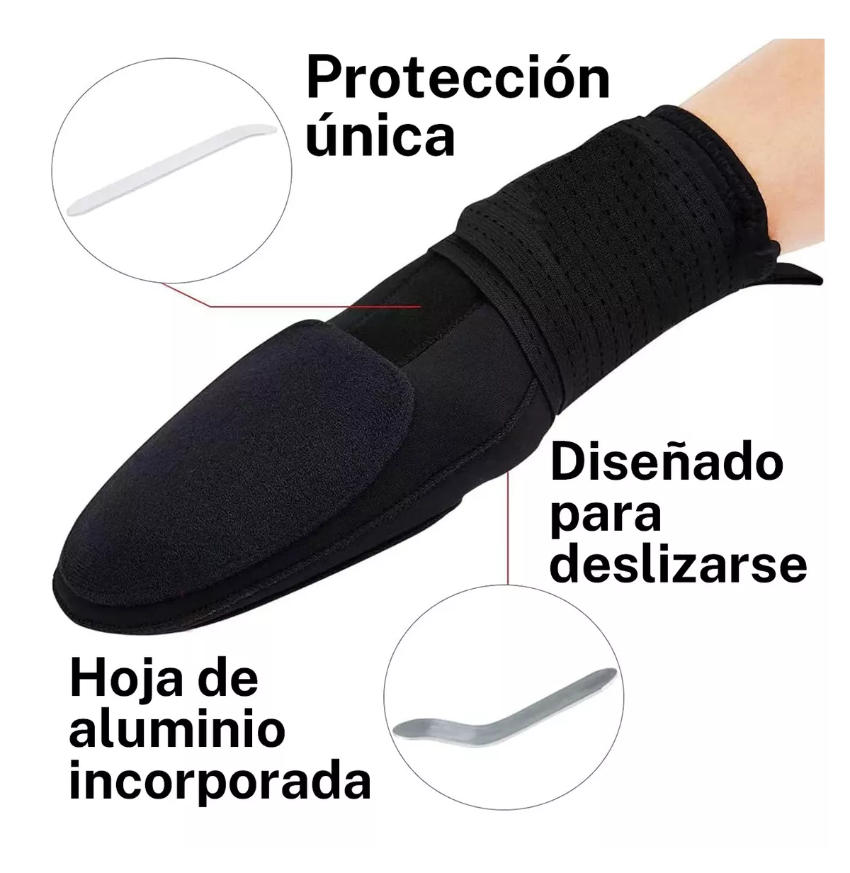 Foto 5 | Guantes Deslizantes con Fugas Negros