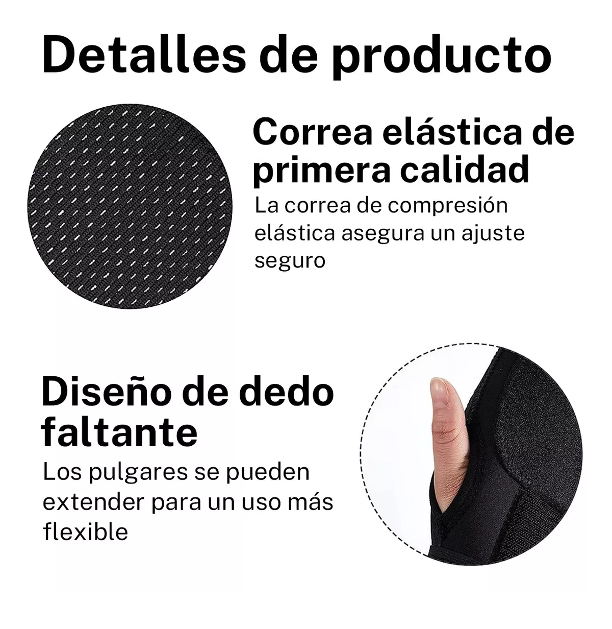 Foto 6 | Guantes Deslizantes con Fugas Negros